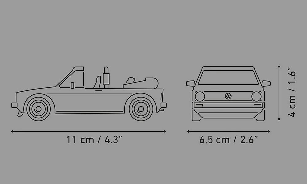 COBI 24660 VW Golf I Cabriolet (1979-1993) Brick Model 89pcs