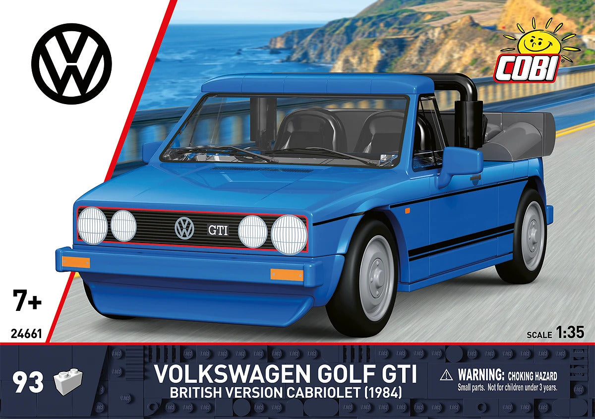 COBI 24661 VW Golf GTI British Ver. Cabriolet (1984) Brick Model 93pcs - image 3
