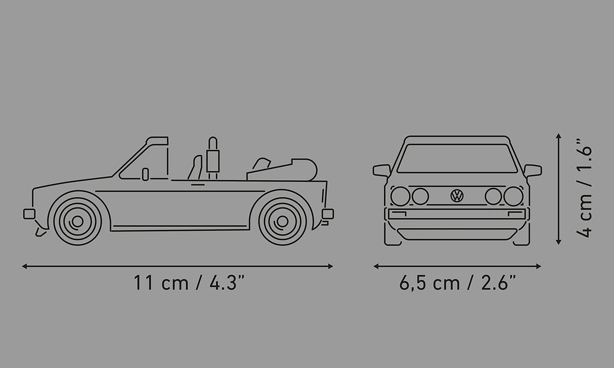 COBI 24661 VW Golf GTI British Ver. Cabriolet (1984) Brick Model 93pcs