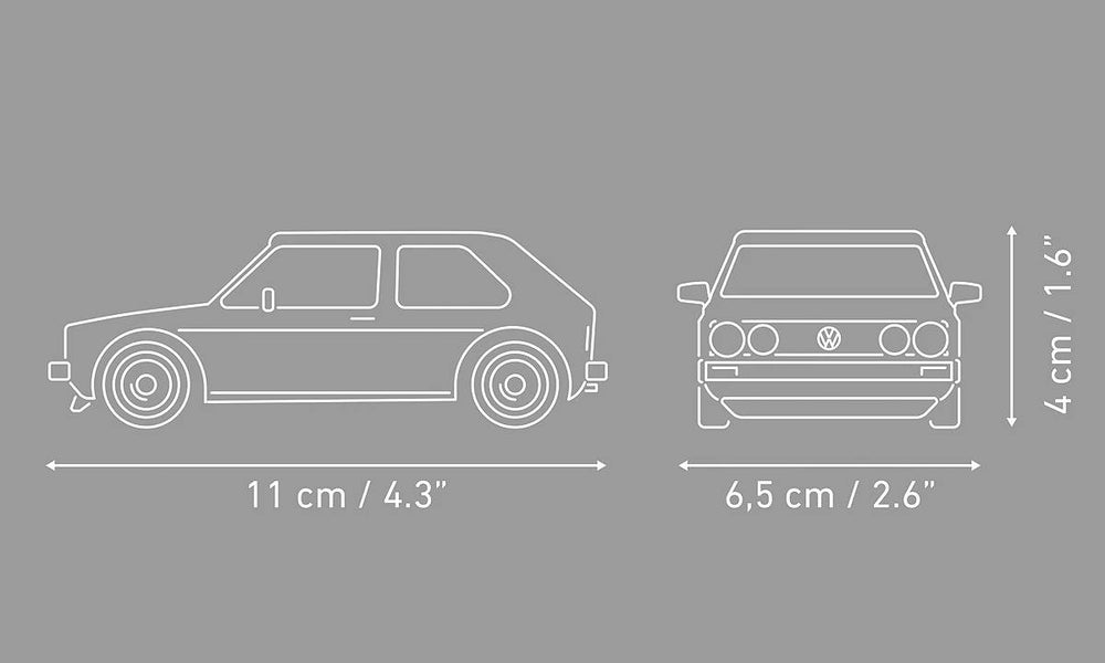 COBI 24662 VW Golf GTI (1976-1983) 1:35 Brick Model 74pcs