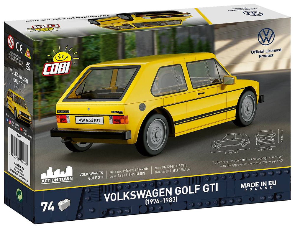 COBI 24663 VW Golf GTI (1976-1983) 1:35 Brick Model 69pcs