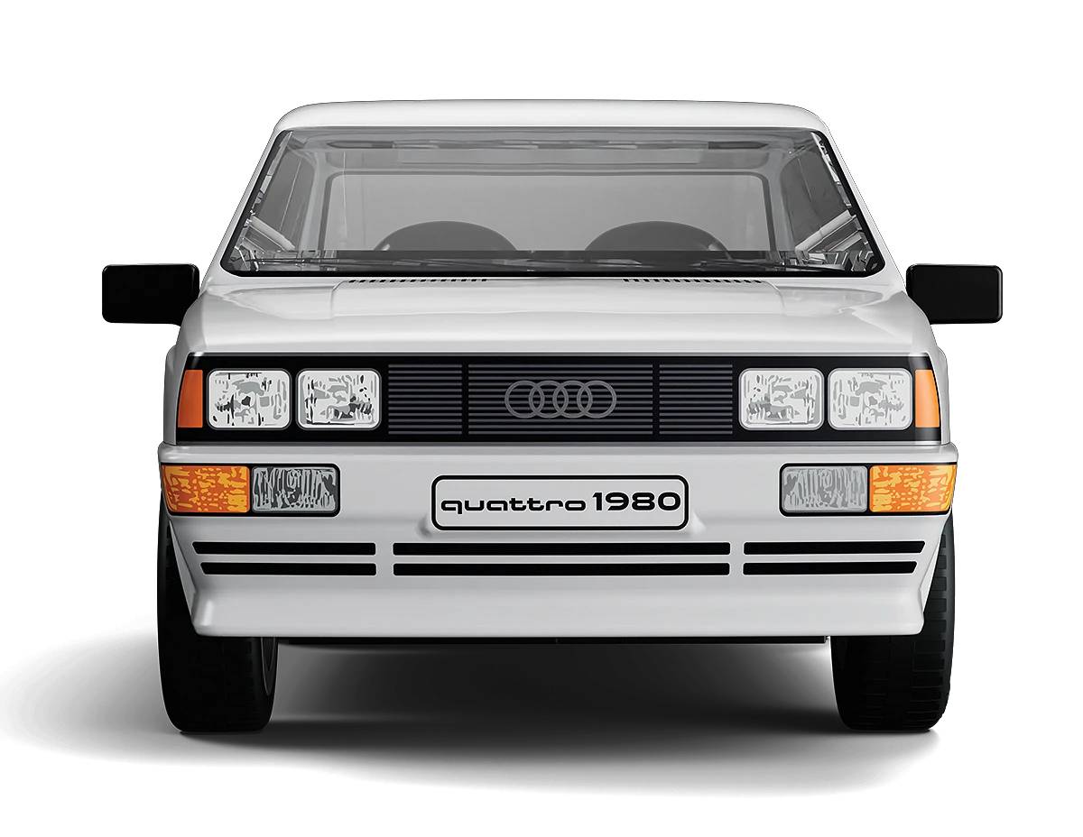 COBI 24665 White Audi Quattro 1980 1:35 Brick Model 79pcs