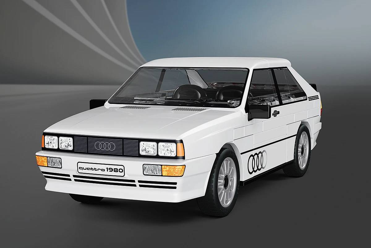 COBI 24665 White Audi Quattro 1980 1:35 Brick Model 79pcs