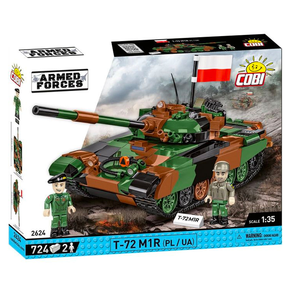 COBI 2624 T-72 M1R Poland/Ukraine Tank Armed Forces 1:35 Brick Model ~720pcs