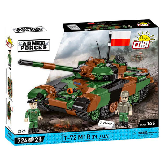 COBI 2624 T-72 M1R Poland/Ukraine Tank Armed Forces 1:35 Brick Model ~720pcs