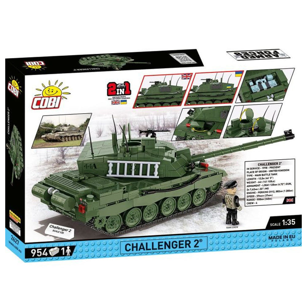 COBI 2627 Challenger 2 Tank Armed Forces 1:35 Brick Model 950pcs