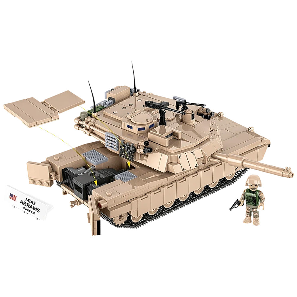 COBI 2632 M1A2 Abrams 1:35 Brick Model Age 10+ 1025pcs
