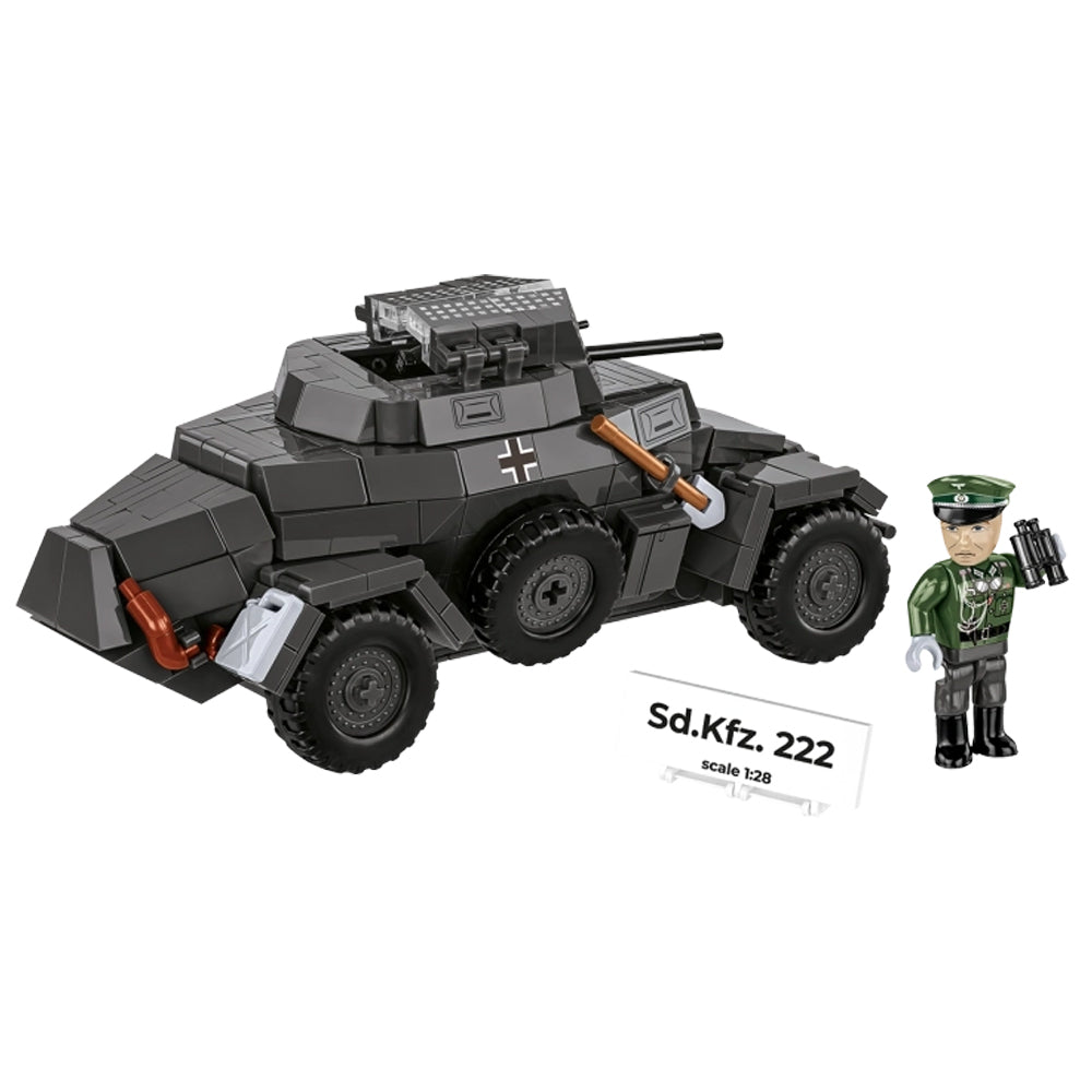 COBI 2657 Sd.Kfz.222 HC:WWII 1:28 Brick Model 502pcs