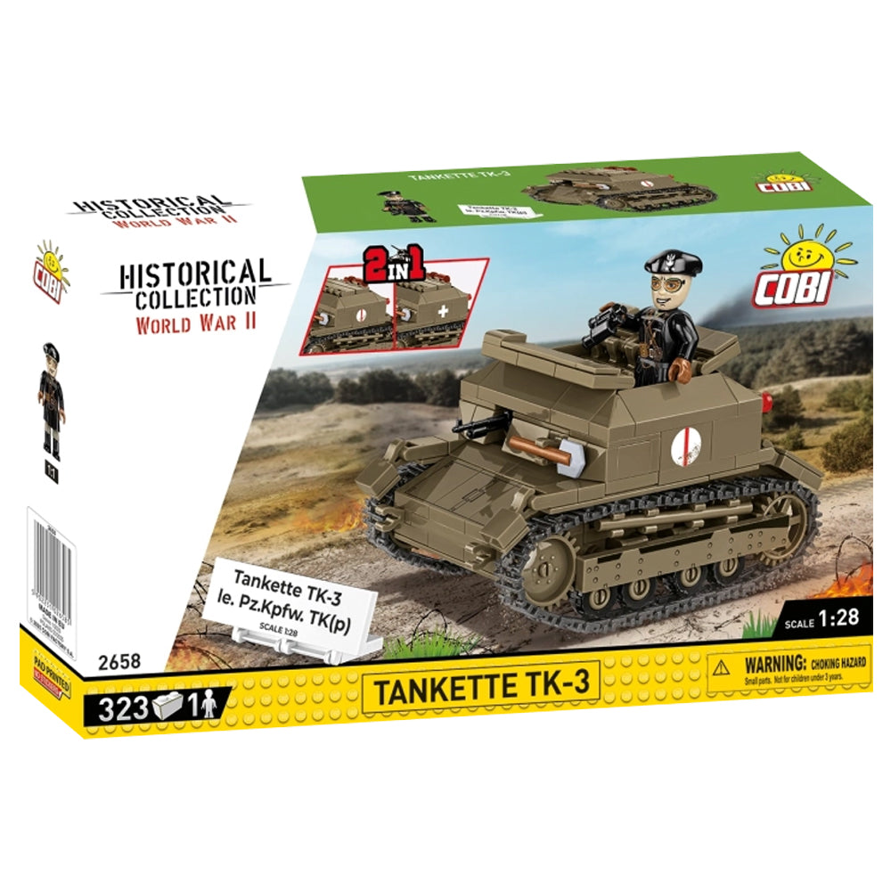 COBI 2658 Tankette TK-3 HC:WWII 1:28 Brick Model 323pcs
