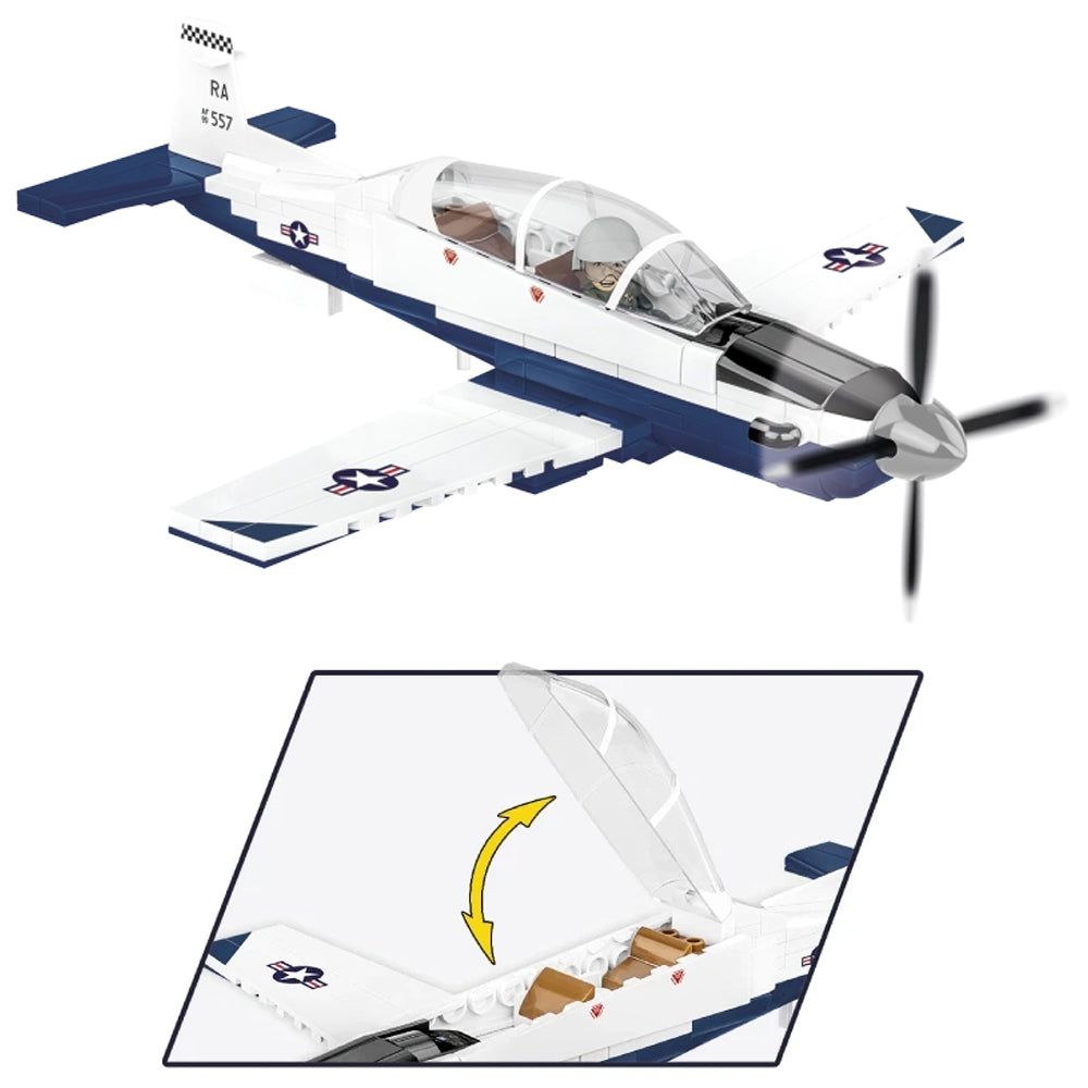 COBI 26624 Beechcraft T-6 Texan II 1:48 Brick Model 197pcs