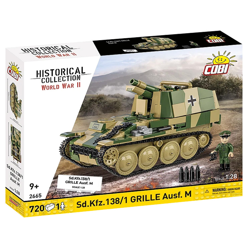 COBI 2665 Sd.Kfz.138/1 GRILLE Ausf.M 1:28 Brick Model Age 9+ 720pcs