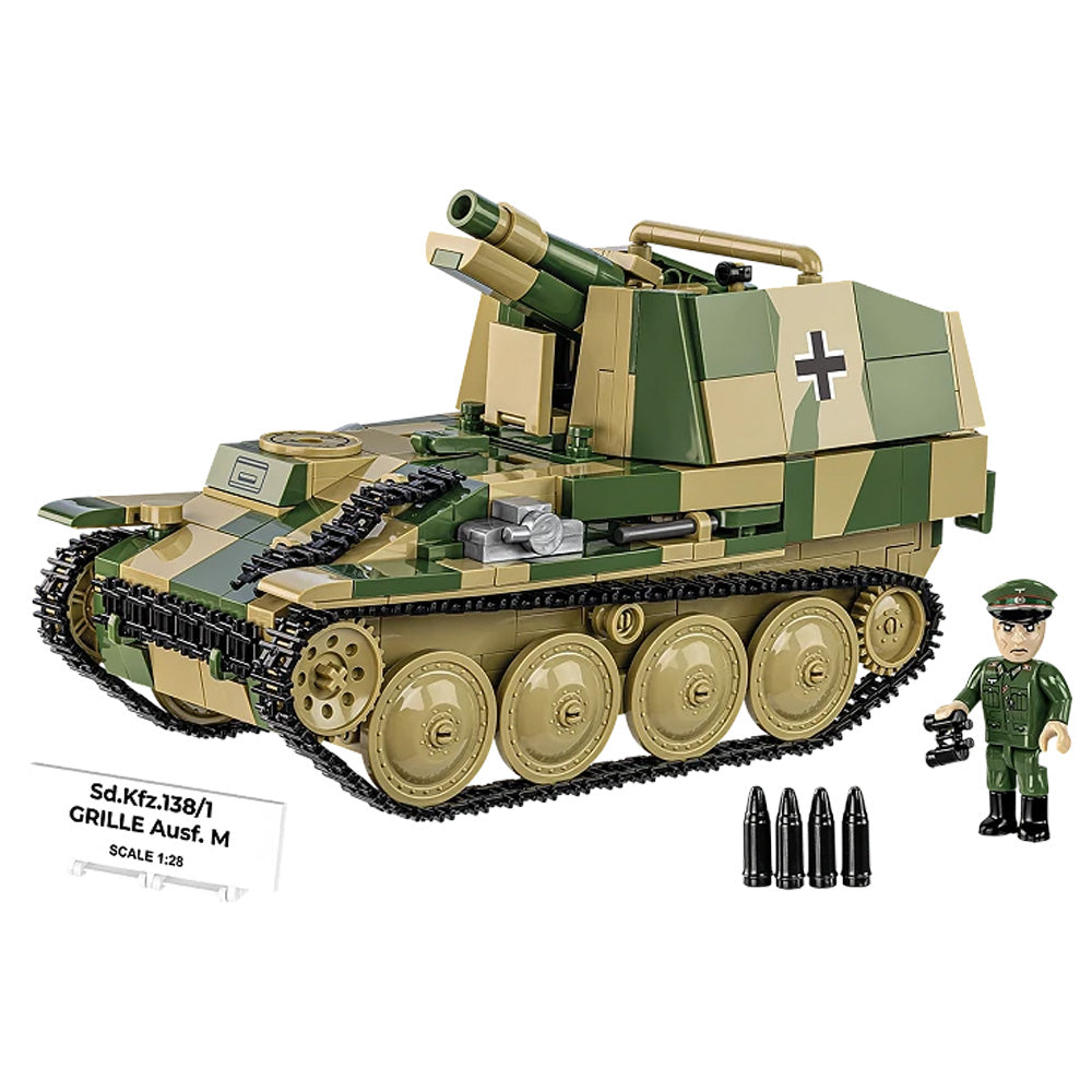 COBI 2665 Sd.Kfz.138/1 GRILLE Ausf.M 1:28 Brick Model Age 9+ 720pcs