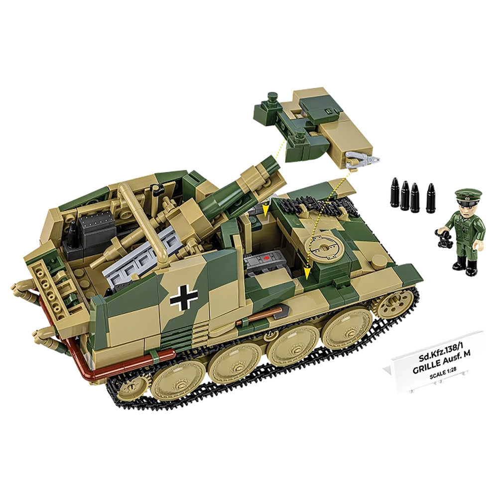 COBI 2665 Sd.Kfz.138/1 GRILLE Ausf.M 1:28 Brick Model Age 9+ 720pcs