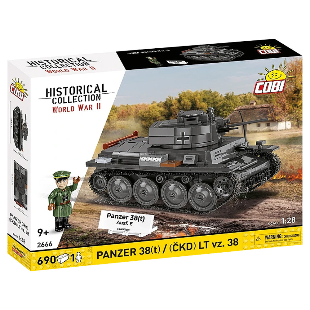 COBI 2666 Panzer 38(t)/CKD LT vz. 38 1:28 Brick Model Age 9+ 690pcs