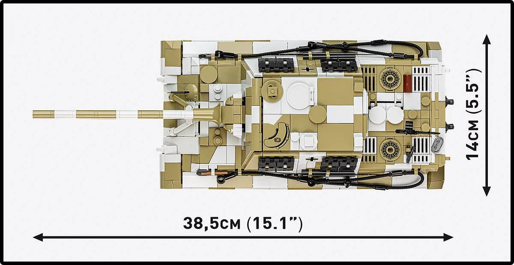 COBI 2674 Panzerjager Tiger Ausf. B Jagdtiger Brick Model 1371pcs