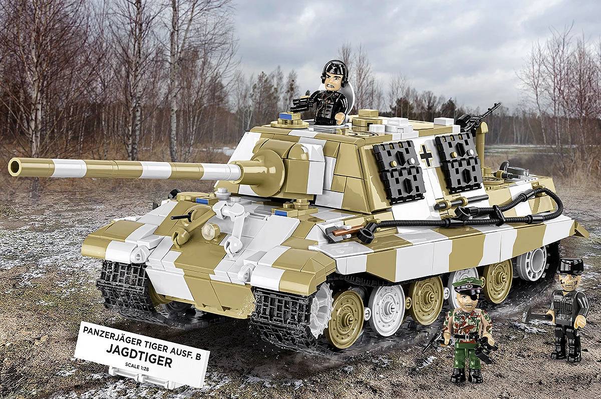 COBI 2674 Panzerjager Tiger Ausf. B Jagdtiger Brick Model 1371pcs