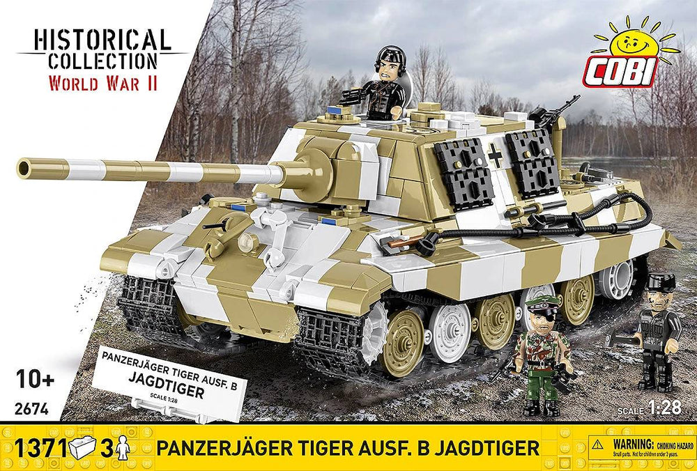 COBI 2674 Panzerjager Tiger Ausf. B Jagdtiger Brick Model 1371pcs