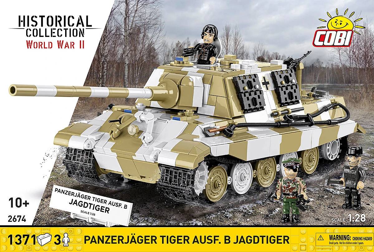 COBI 2674 Panzerjager Tiger Ausf. B Jagdtiger Brick Model 1371pcs - image 3