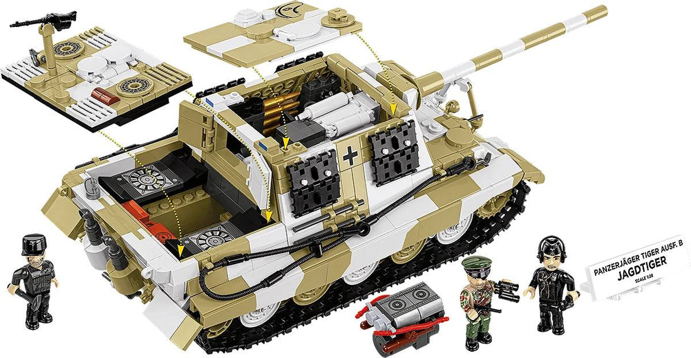 COBI 2674 Panzerjager Tiger Ausf. B Jagdtiger Brick Model 1371pcs