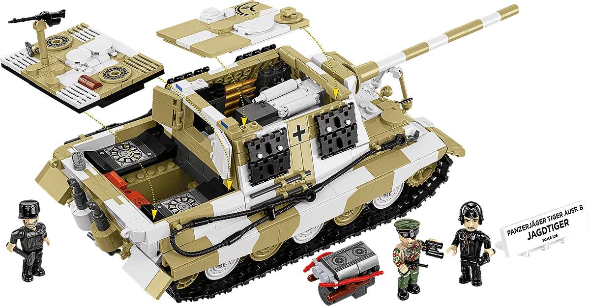 COBI 2674 Panzerjager Tiger Ausf. B Jagdtiger Brick Model 1371pcs