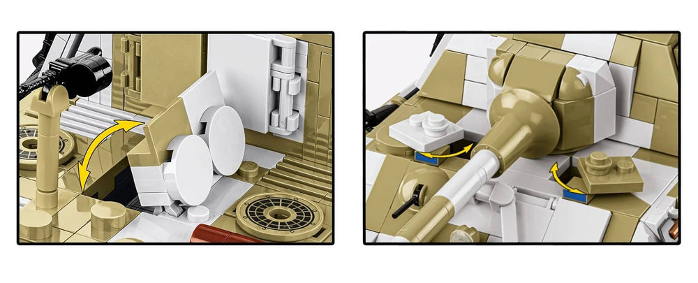 COBI 2674 Panzerjager Tiger Ausf. B Jagdtiger Brick Model 1371pcs