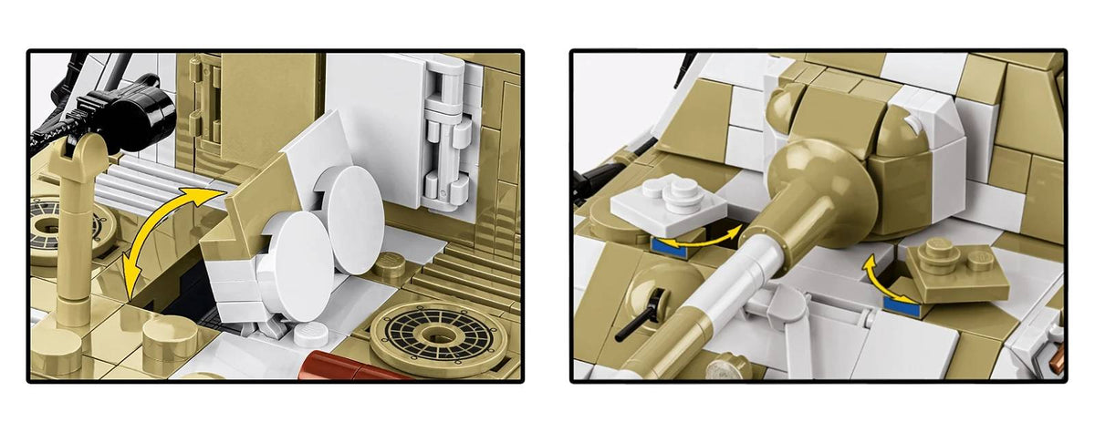 COBI 2674 Panzerjager Tiger Ausf. B Jagdtiger Brick Model 1371pcs - image 6