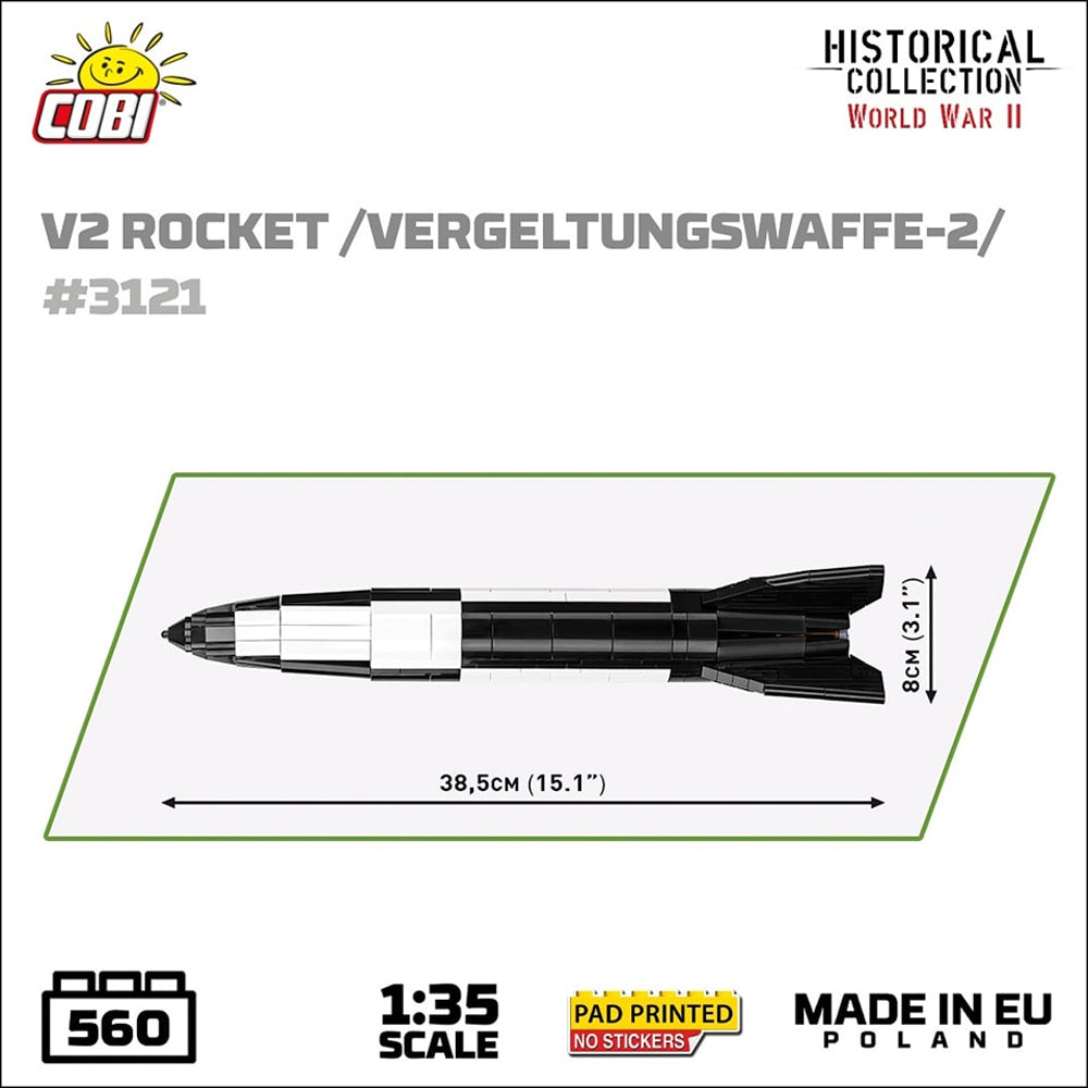 COBI 3121 V2 Rocket Vergeltungswaffe-2 HC WWII 1:35 Brick Model