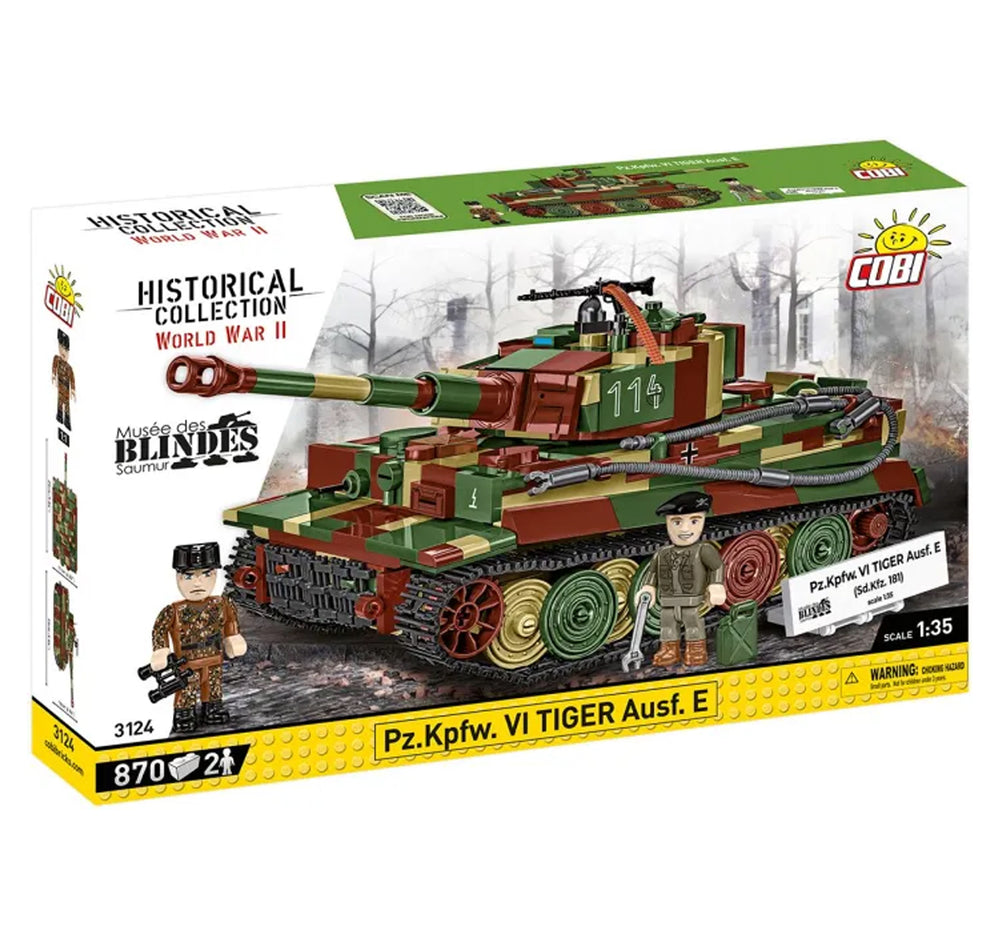COBI 3124 Pz.Kpfw. VI Tiger Ausf.E 1:35 Brick Model 870pcs