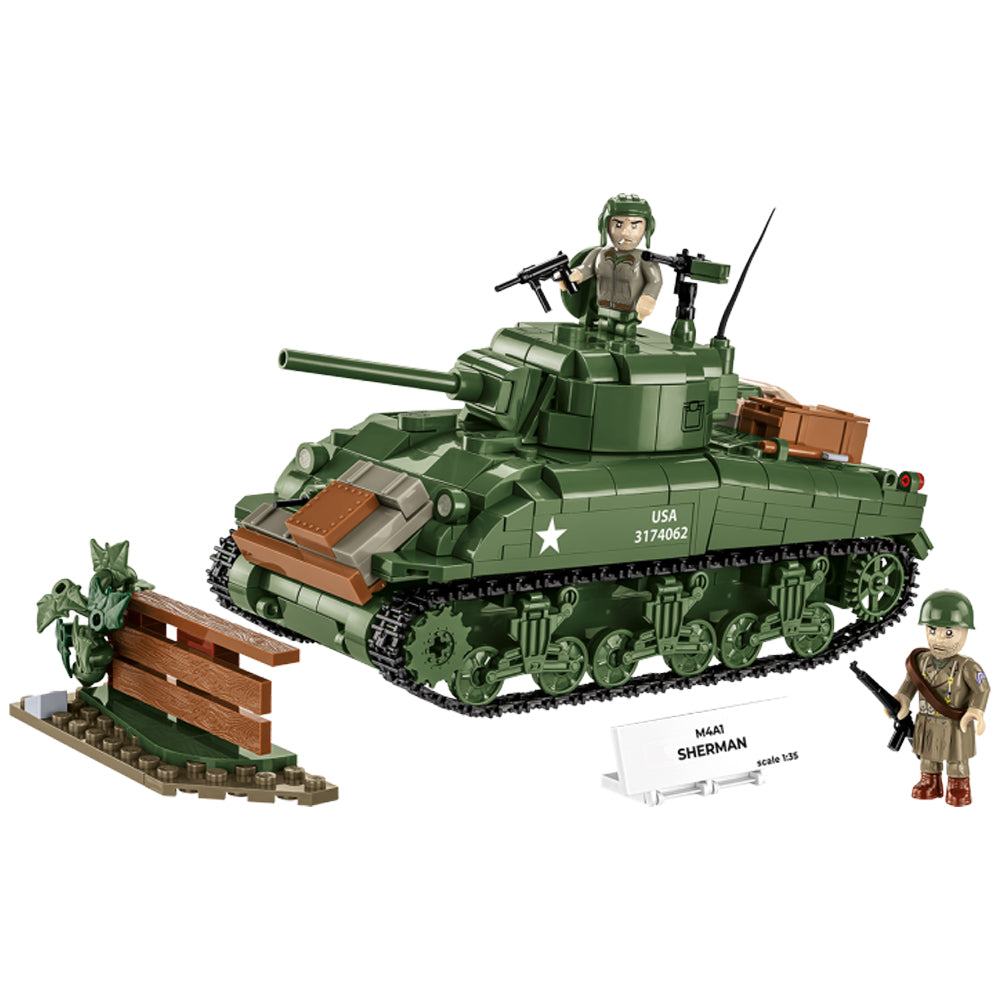 COBI 3126 M4A1 Sherman Tank HC:WWII 1:35 Brick Model 663pcs