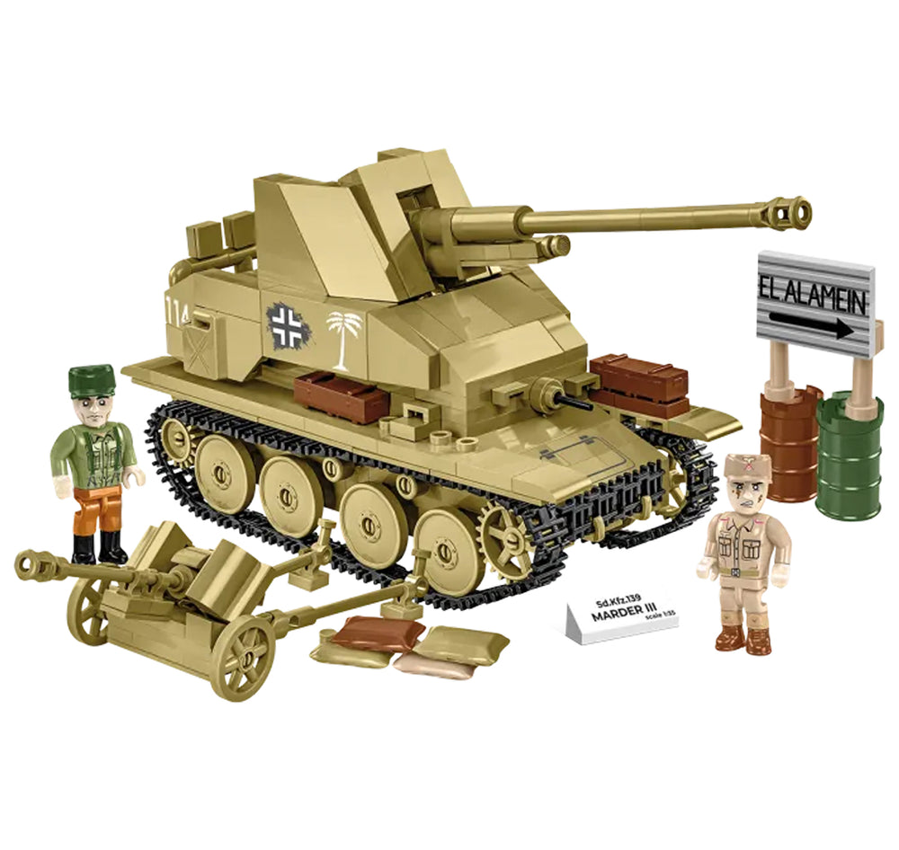 COBI 3131 Sd.Kfz.139 Marder III HC:WWII 1:35 Brick Model 486pcs