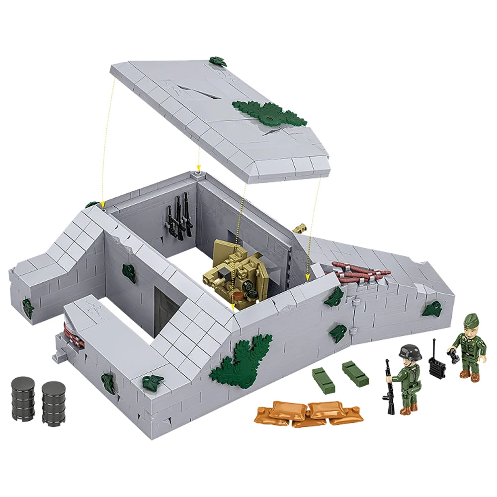 COBI 3136 German Bunker Regelbau 667 HC: WWII 1:35 Brick Model 642pcs