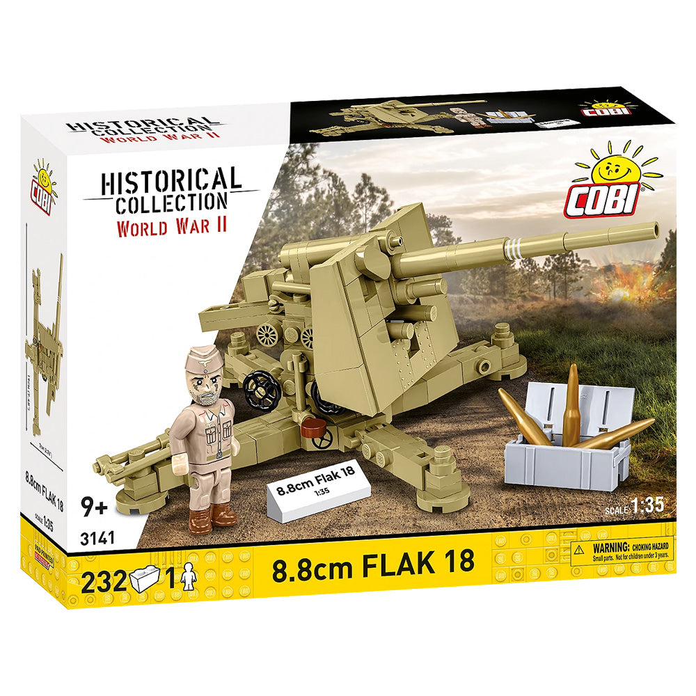 COBI 3141 8.8cm Flak 18 HC WWII 1:35 232pcs