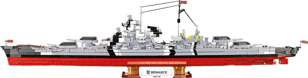 COBI 4860 Battleship Bismarck 1:300 Brick Model 3204pcs