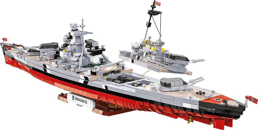 COBI 4860 Battleship Bismarck 1:300 Brick Model 3204pcs