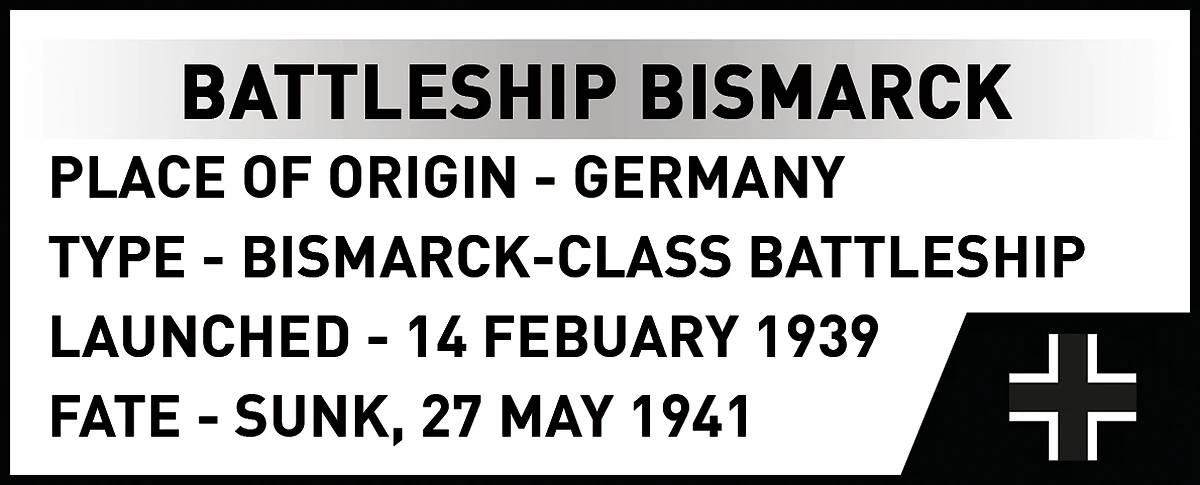 COBI 4860 Battleship Bismarck 1:300 Brick Model 3204pcs