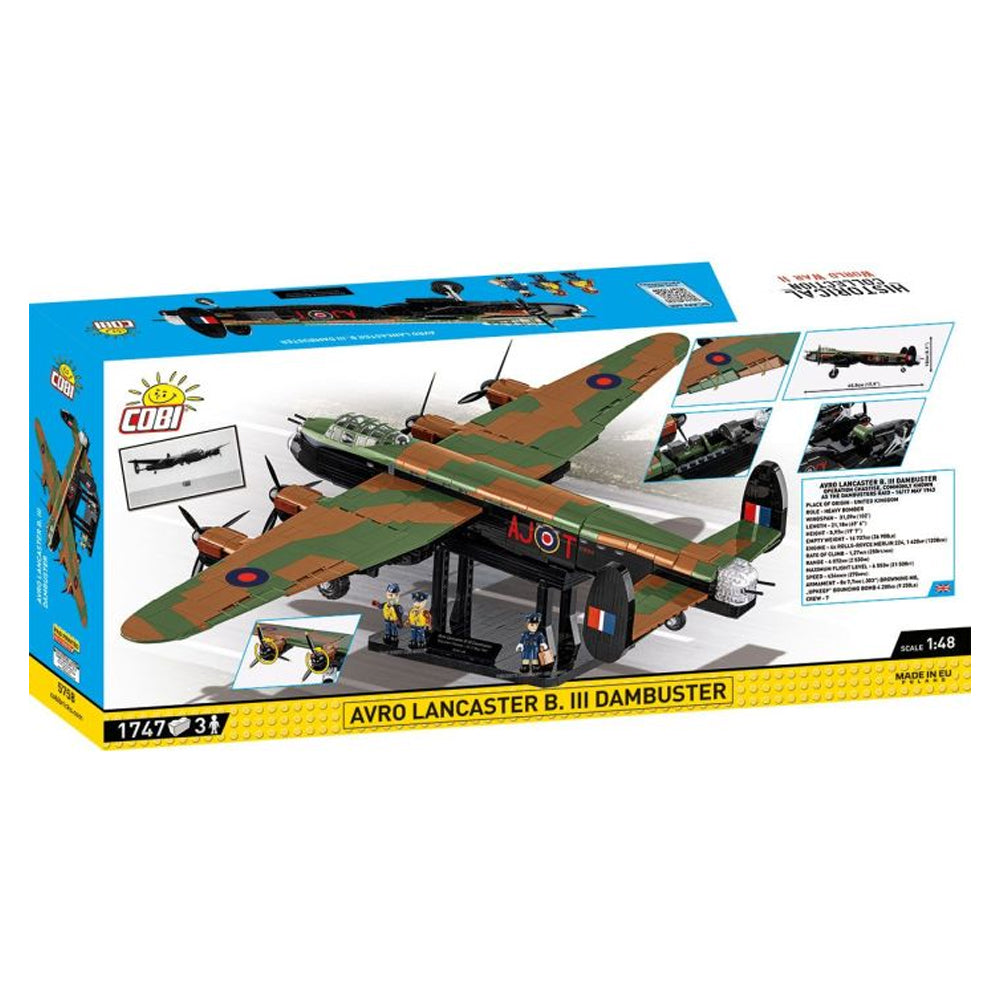 COBI 5758 Avro Lancaster B III Dambusters HC WWII Exec. 1:48 Brick Model 1747pcs