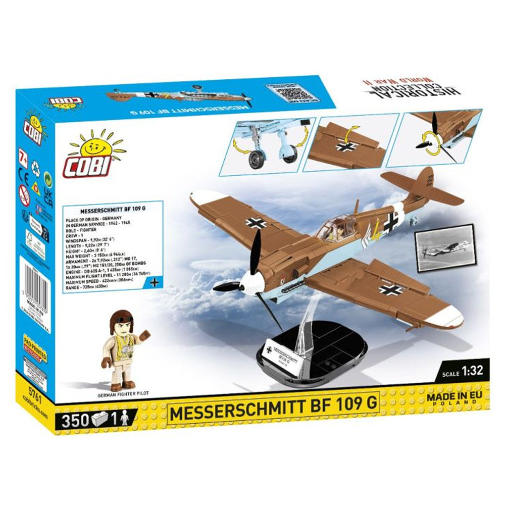 COBI 5761 Messerschmitt Bf 109 G HC:WWII 1:32 Brick Model 350pcs