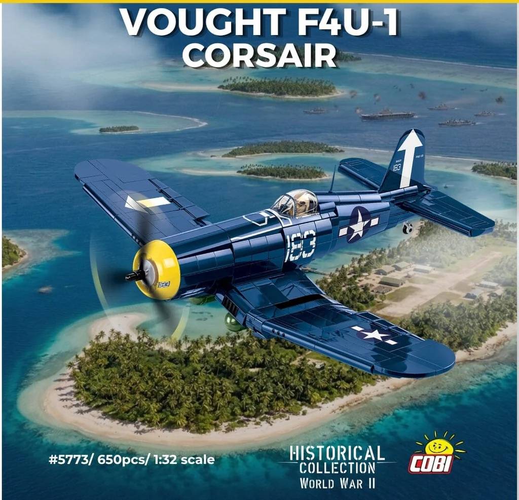 COBI 5773 Vought F4U-1 Corsair 1:32 Brick Model 650pcs