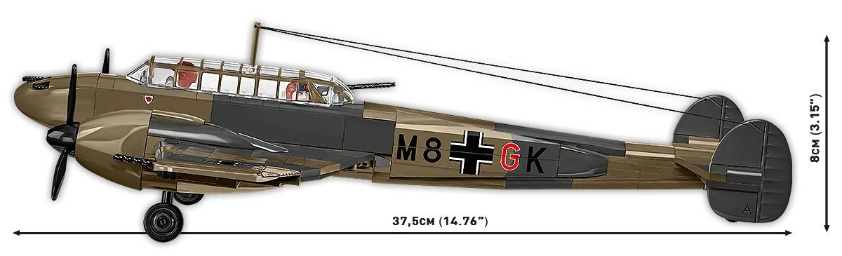 COBI 5777 Messerschmitt Bf 110C 1:32 Brick Model 573pcs