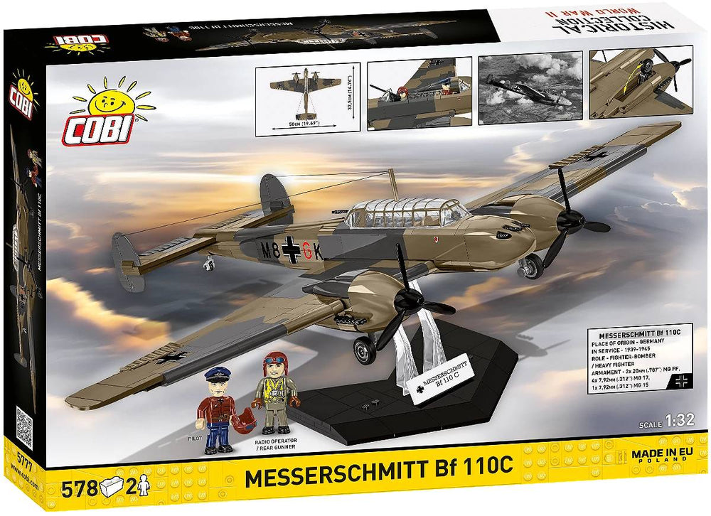 COBI 5777 Messerschmitt Bf 110C 1:32 Brick Model 573pcs