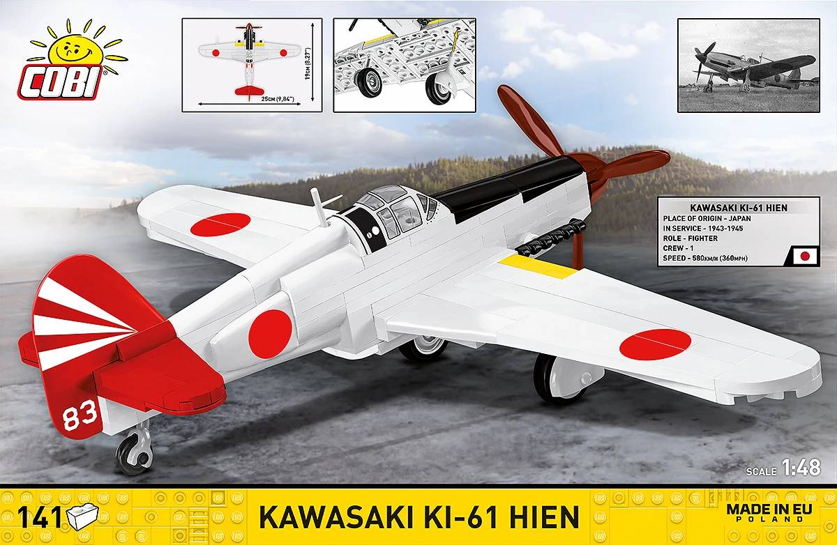 COBI 5872 Kawasaki Ki-61 Hien 1:48 Brick Model 141pcs