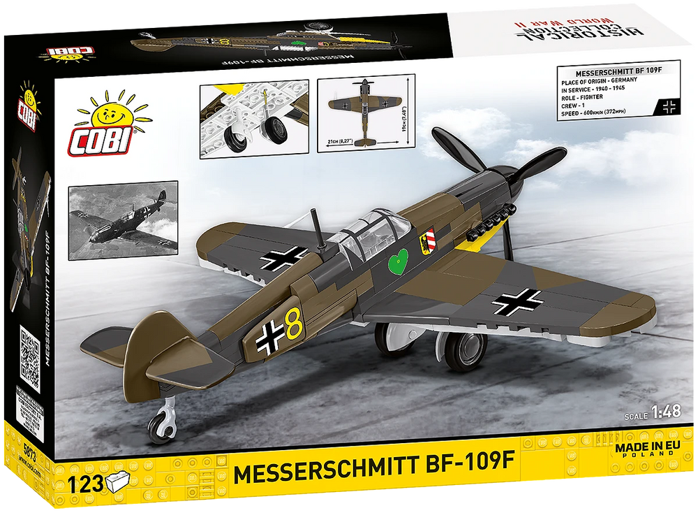 COBI 5873 Messerschmitt Bf-109F Brick Model 123pcs