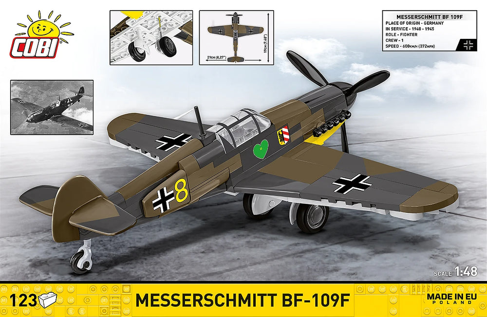 COBI 5873 Messerschmitt Bf-109F Brick Model 123pcs