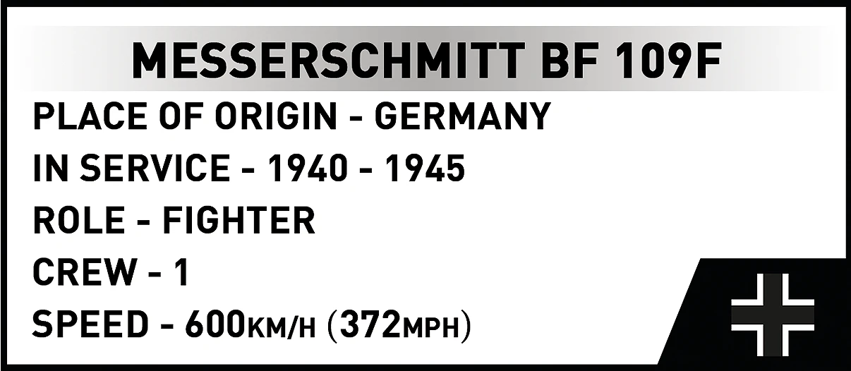 COBI 5873 Messerschmitt Bf-109F Brick Model 123pcs