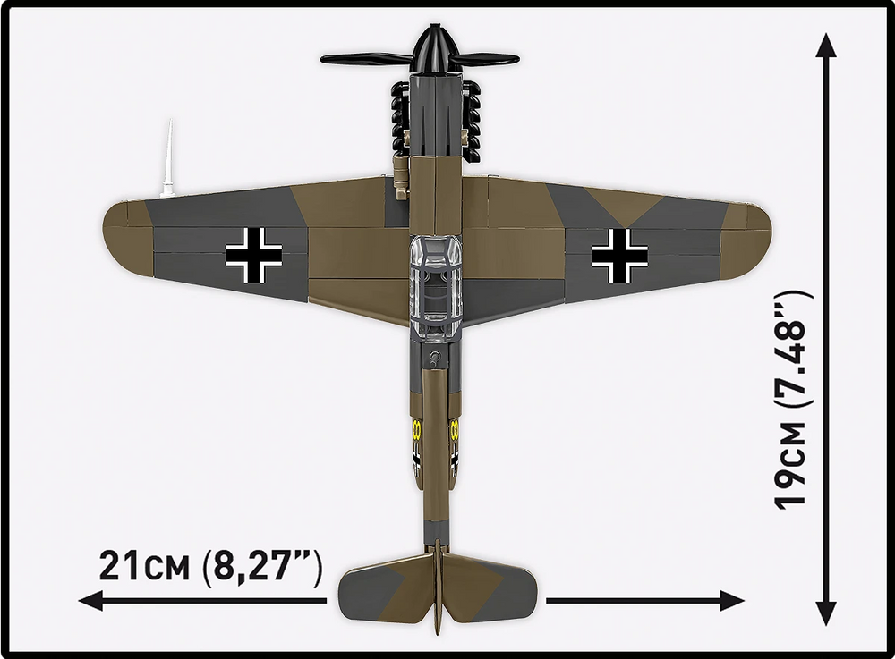 COBI 5873 Messerschmitt Bf-109F Brick Model 123pcs