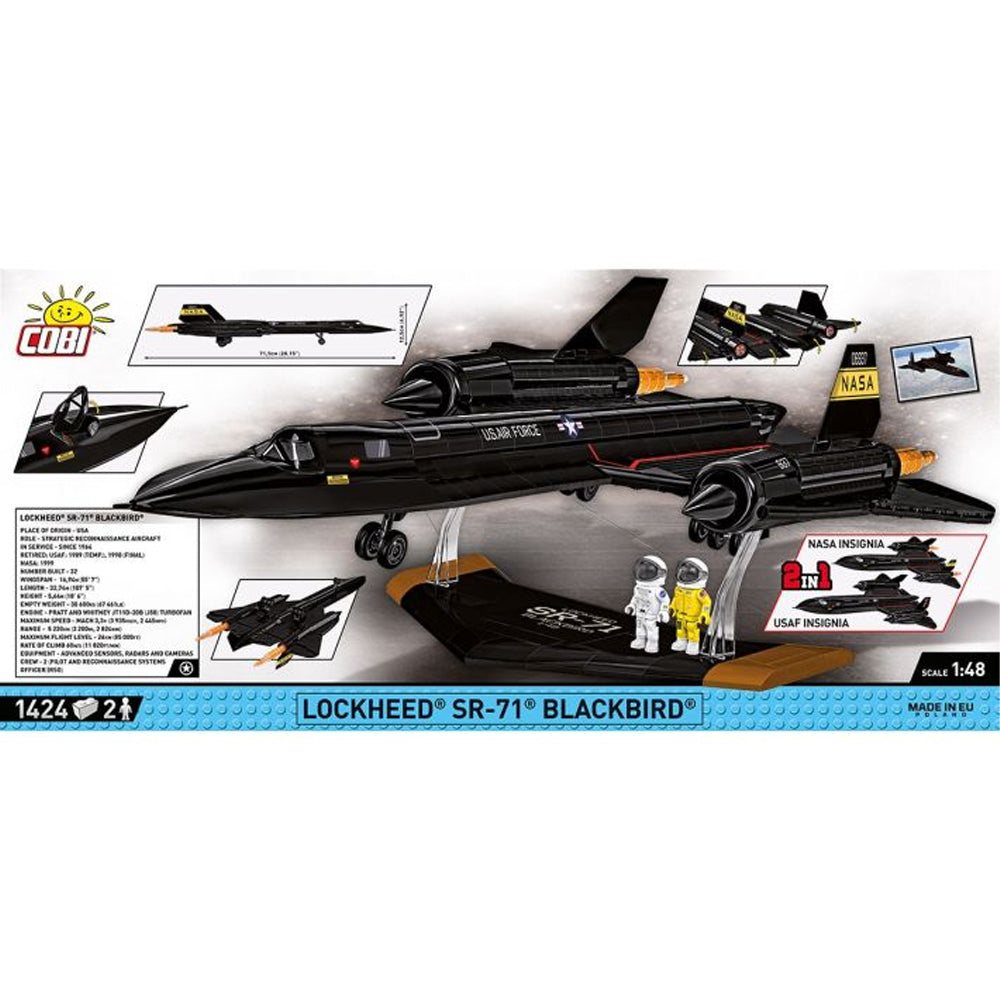 COBI 5890 Lockheed SR-71 Blackbird Executive Edition 1:48 Brick Model