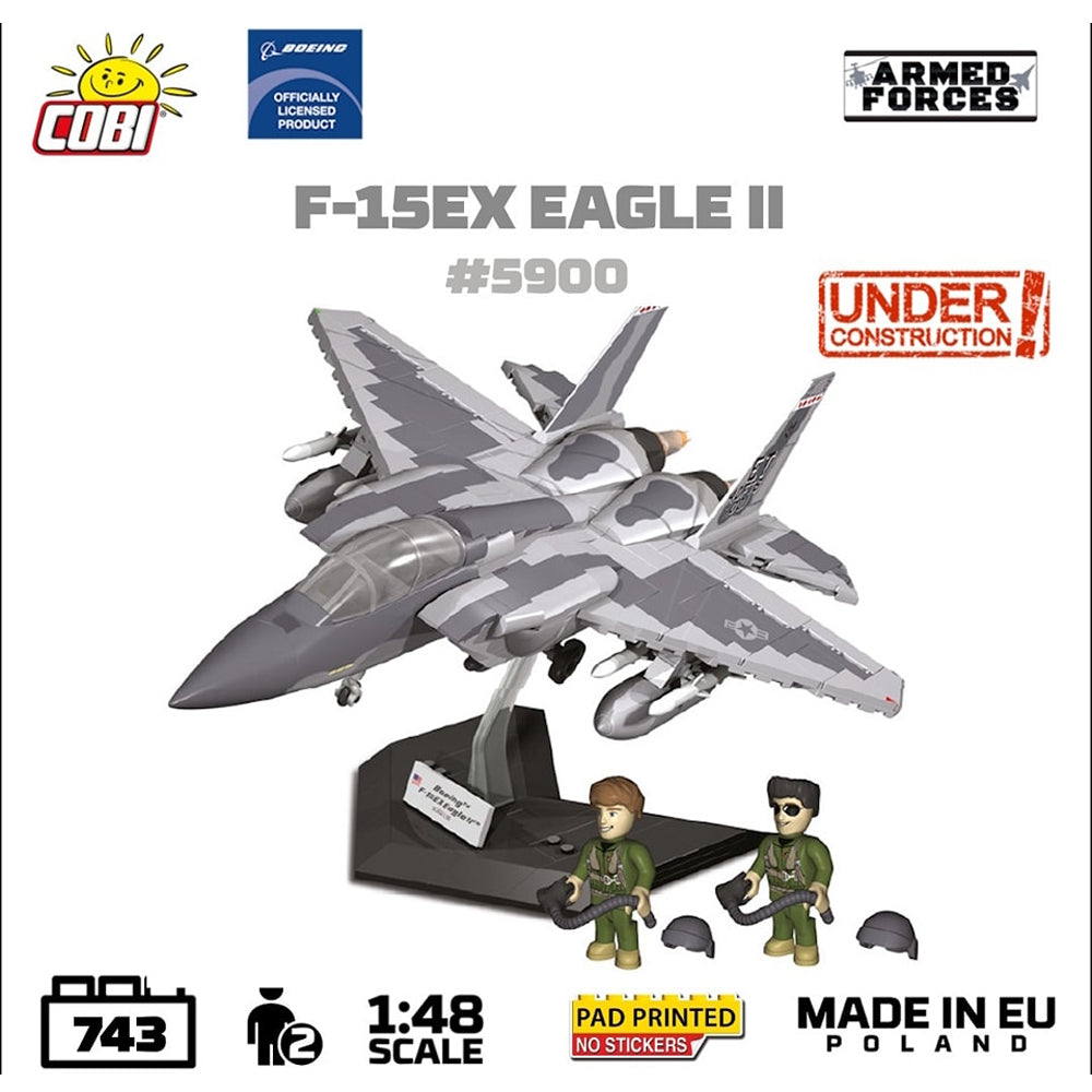 COBI 5900 F-15EX Eagle II 1:48 Brick Model 743pcs