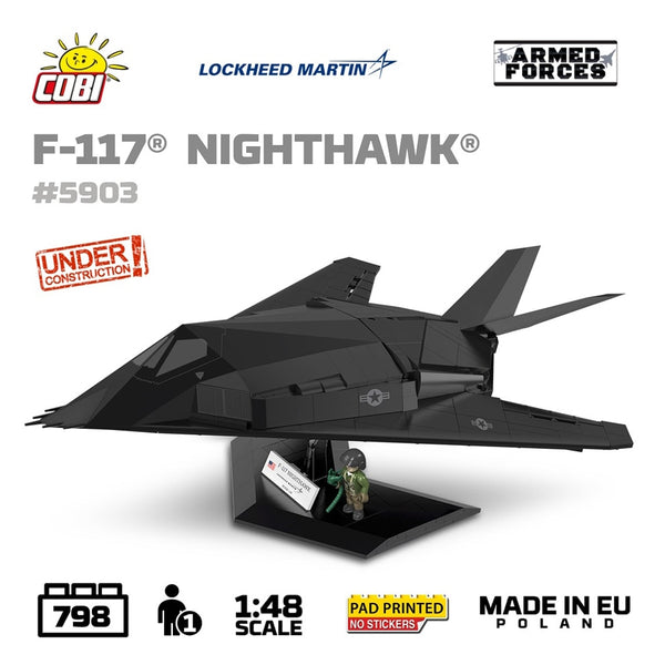 F-117A STEALTH 1:48 MACKIT製 COBI 5903 Lockheed F-117 Nighthawk 1:48 Model Kit 798pcs – Jadlam