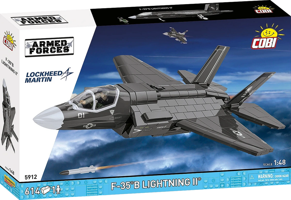 COBI 5912 F-35B Lightning II Brick Model 614pcs