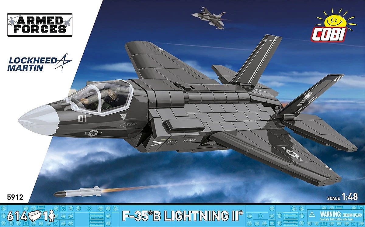 COBI 5912 F-35B Lightning II Brick Model 614pcs - image 4